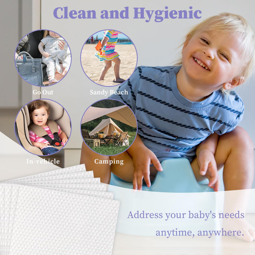 JOJHDR soft-textured pads are gentle on toddler skin.