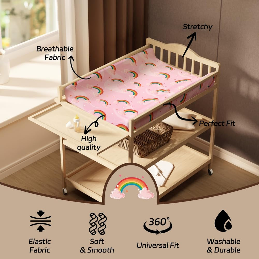Jola's House baby girl nursery essential for quick, tidy diaper changes