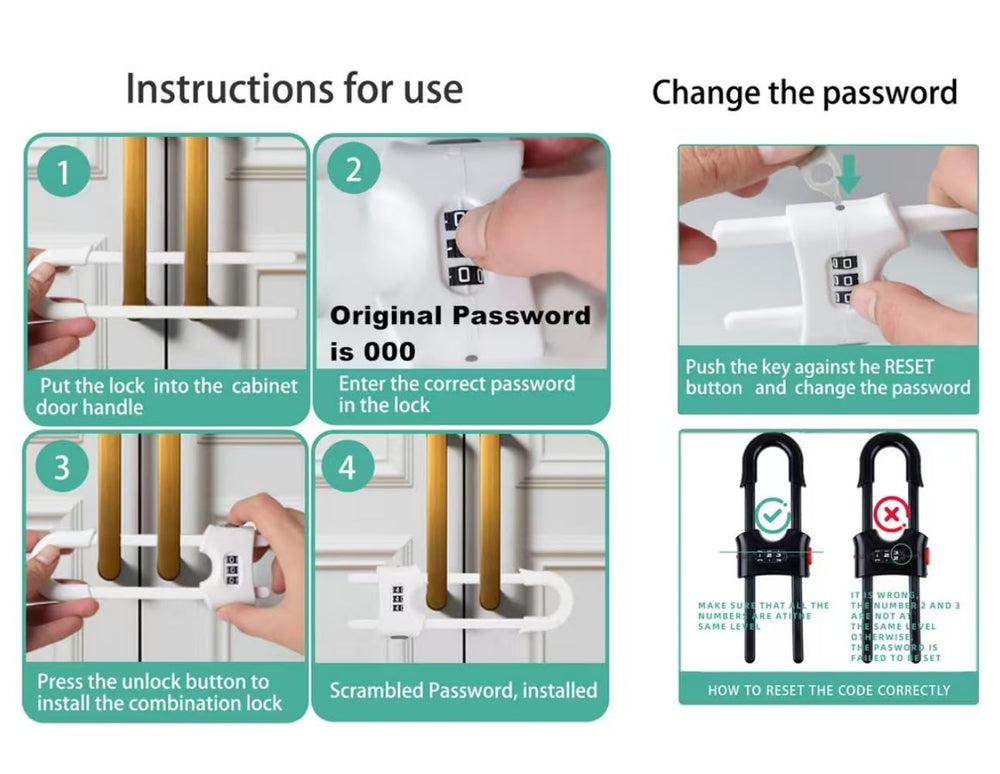 Jola's House locks for kitchen, bathroom, and beyond.