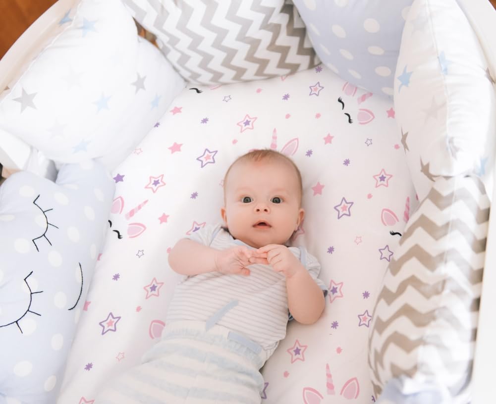 Jola's House machine-washable bassinet sheets simplify care and quick swaps.