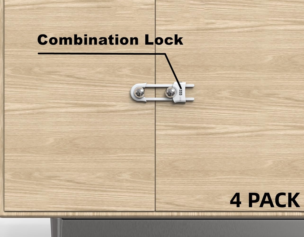 Jola's House U-shaped cabinet locks fit various handles to block access.