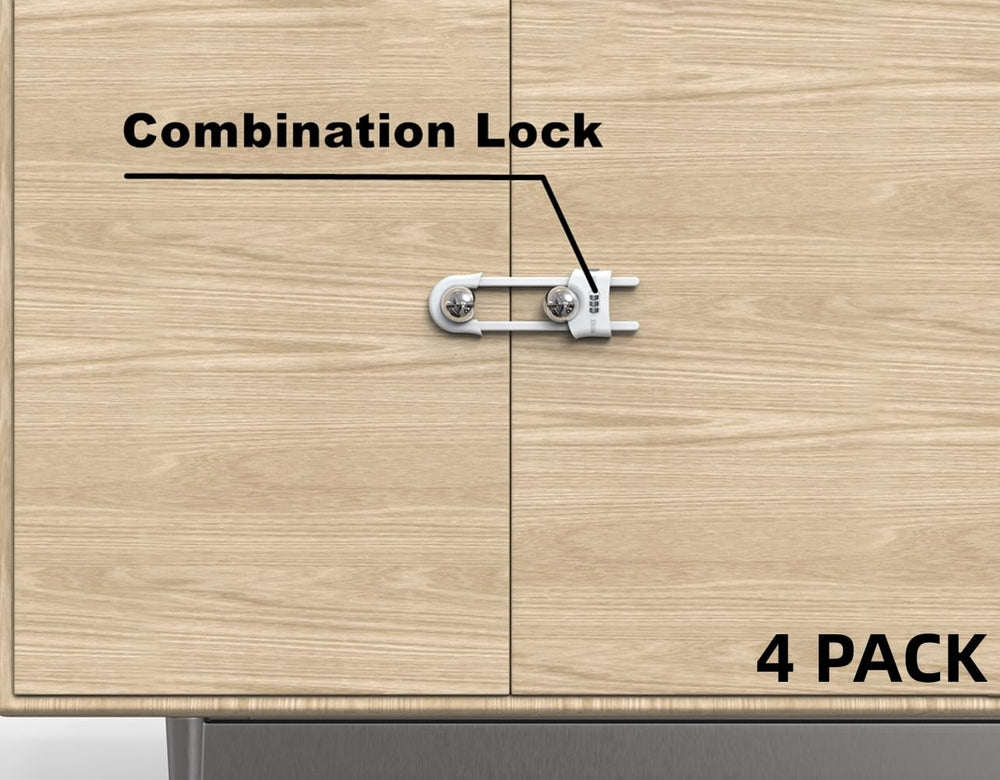 Jola's House U-shaped cabinet locks fit various handles to block access.