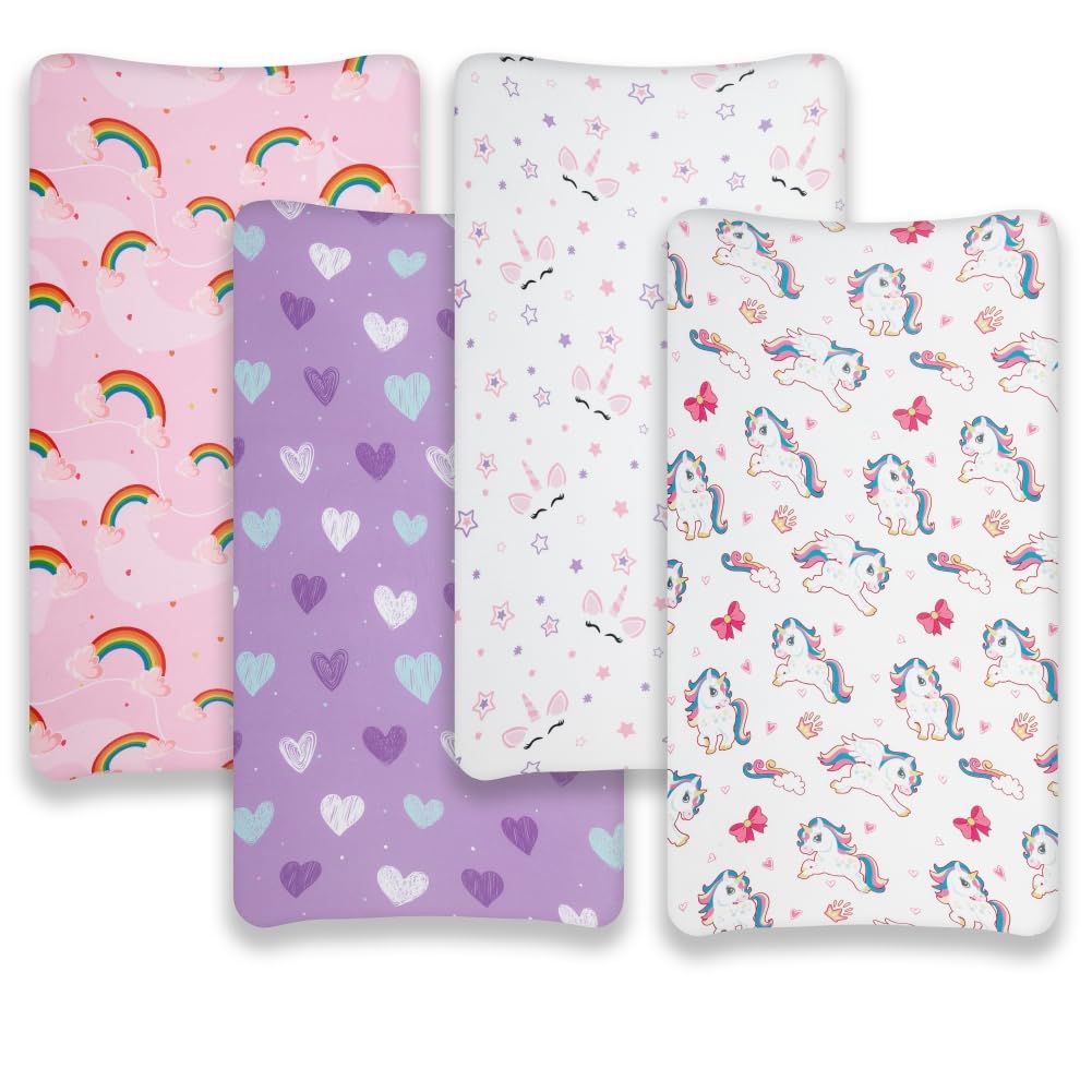 Jola's House unicorn rainbow design changing pad cover adds playful nursery style