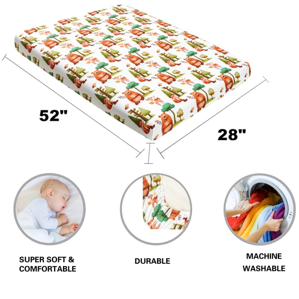 Jola's House woodland fabric is soft yet durable for daily use.