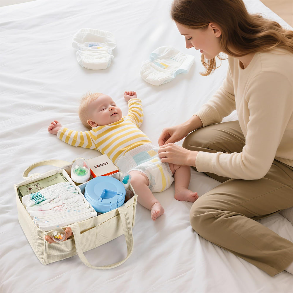 Jolensoy car diaper organizer fits car trips and travel tidily