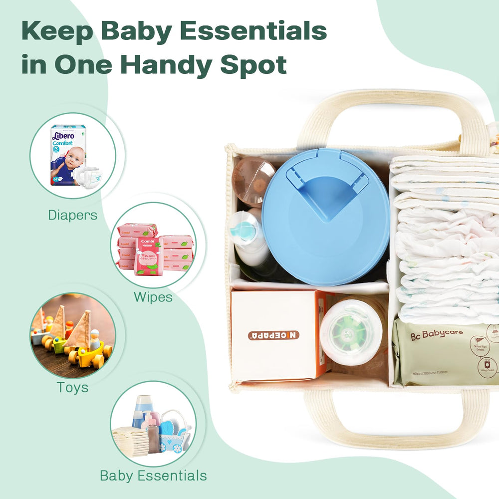 Jolensoy foldable diaper bag organizer is easy to store and carry during travel