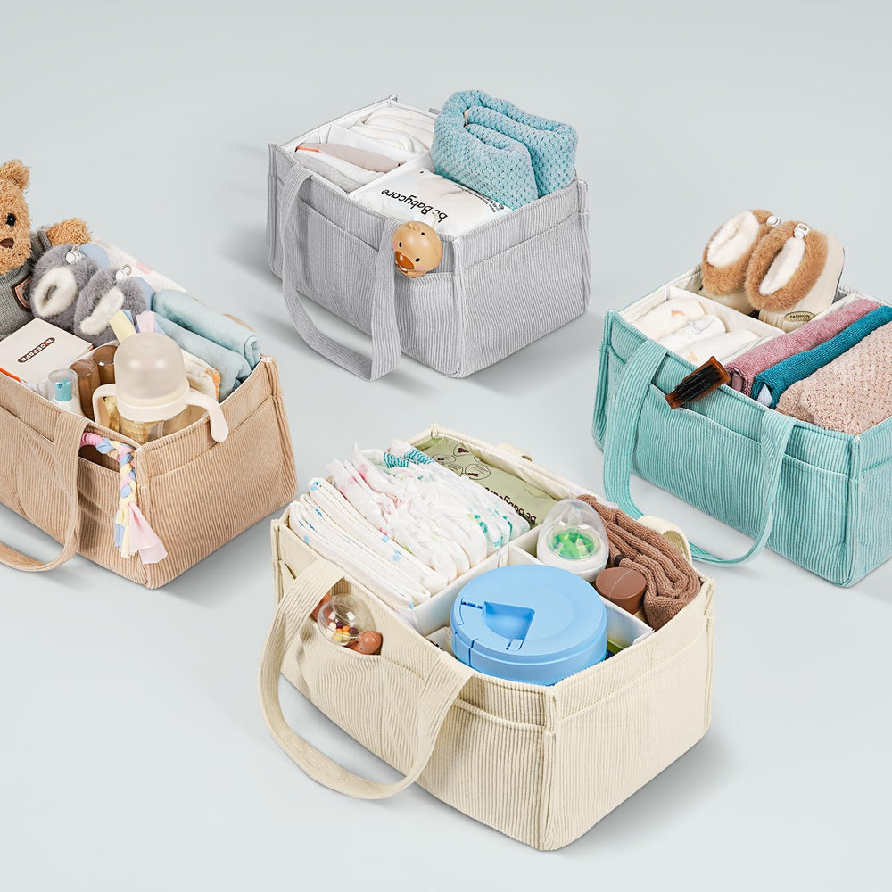 Jolensoy beige diaper storage makes a thoughtful baby shower gift