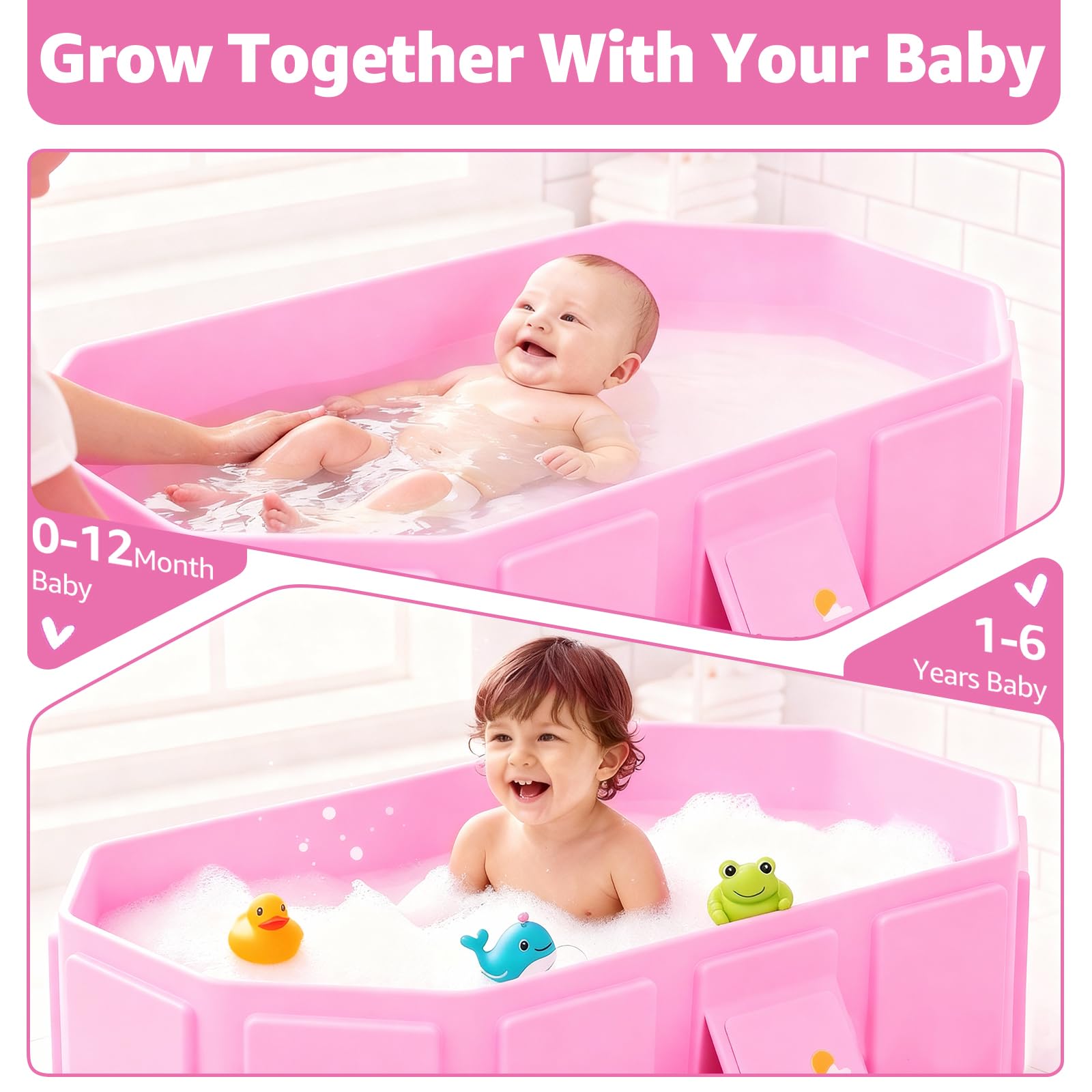 Jollcma tub is easy to clean with damp cloth