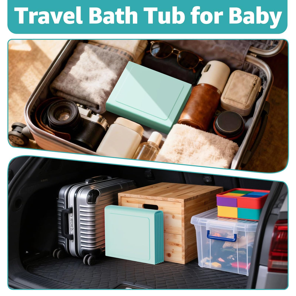 Jollcma collapsible baby bathtub multipurpose as infant pool and sandbox