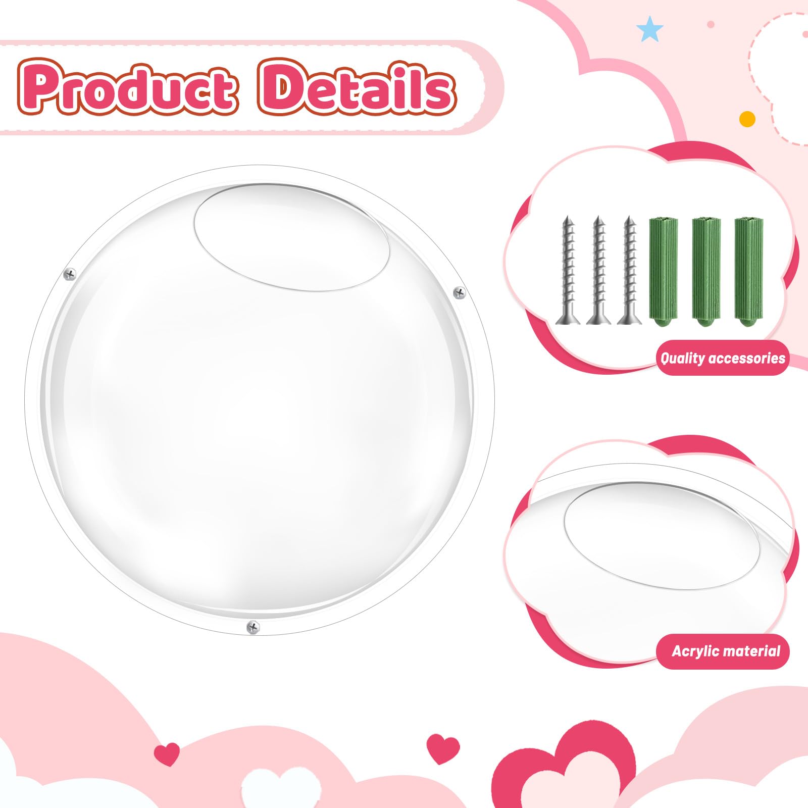 JolliKids clear acrylic toy holder keeps contents visible.