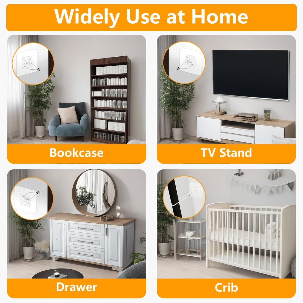 Jolliq wide applications for bookshelves, dressers, and cabinets.