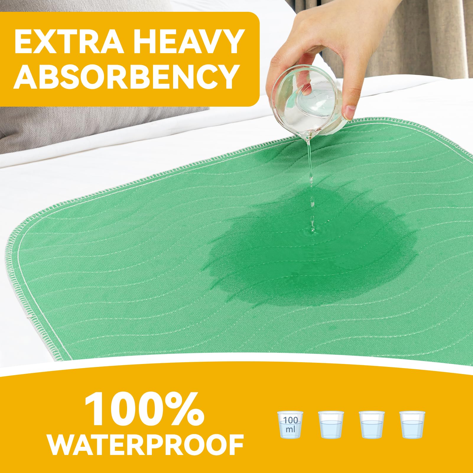 Jolly Care waterproof layer detail illustrating leak protection.
