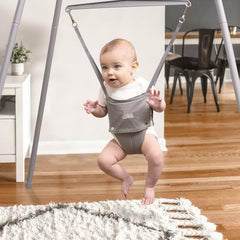 Adjustable height feature highlights growth during play sessions.