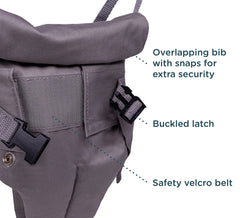 Saddle seat supports posture during safe jumping sessions.
