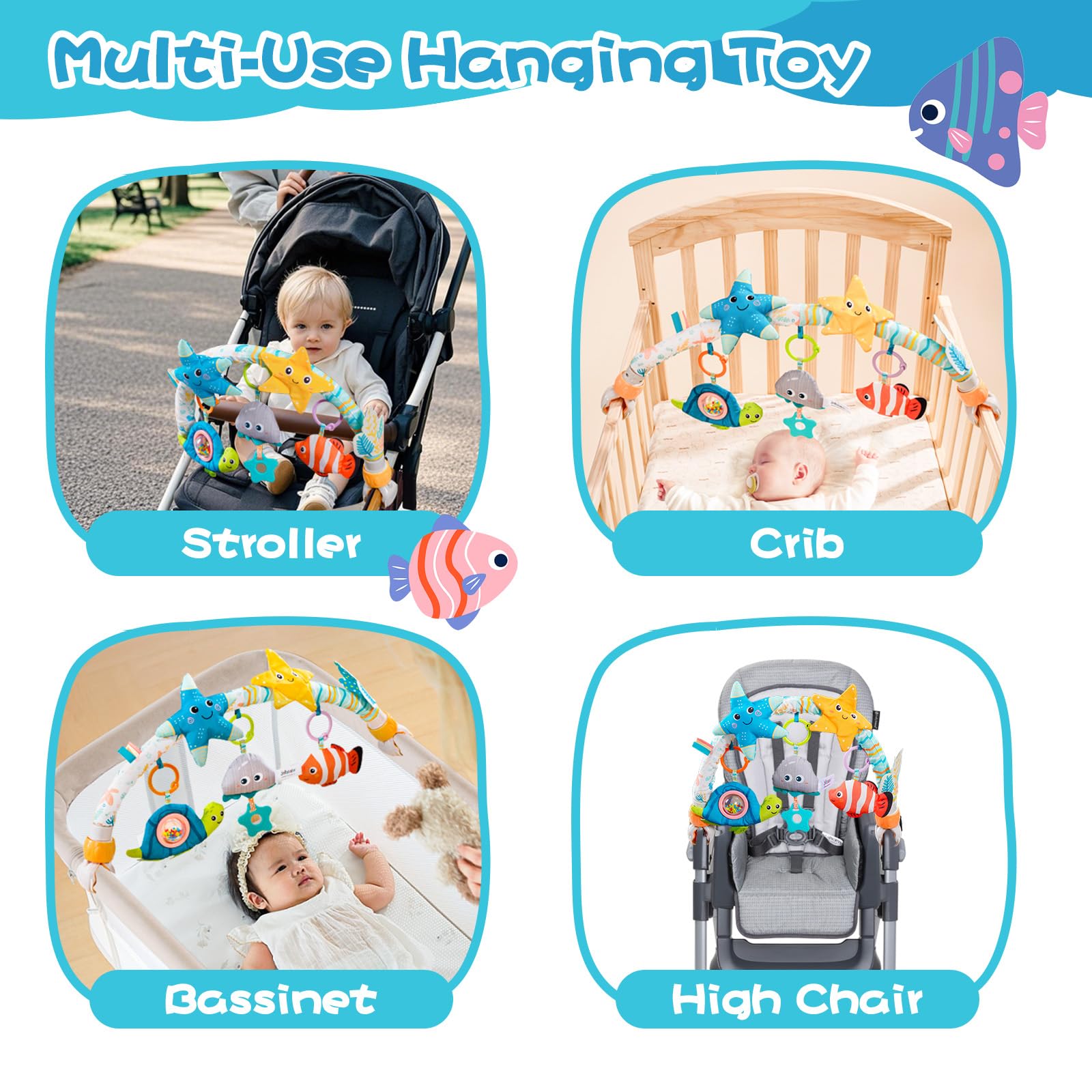 Jollybaby Starfish outdoor-friendly setup for stroller adventures