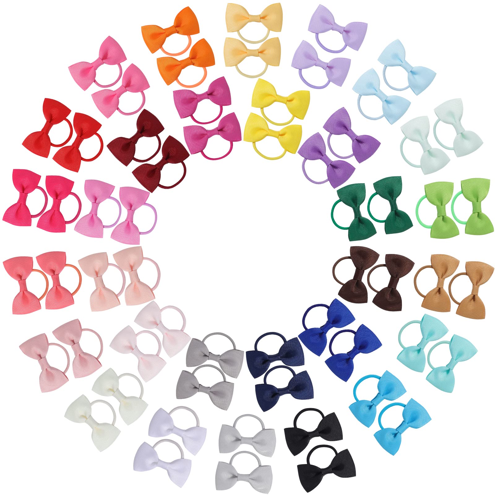 Jollybows 60pcs set on display for versatile daily styling.