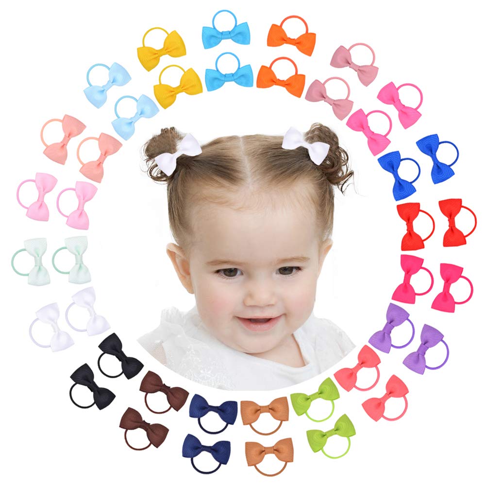 Jollybows multicolor baby bows pack for easy daily styling