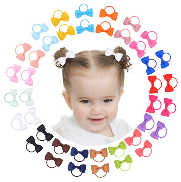 Jollybows multicolor baby bows pack for easy daily styling