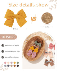 Jollybows baby hair clips in a color variety for easy outfit matching