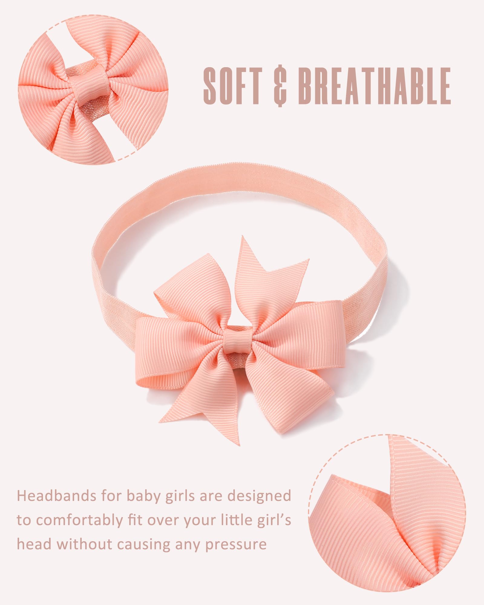 Jollybows soft ribbons stay comfy during playtime and naps