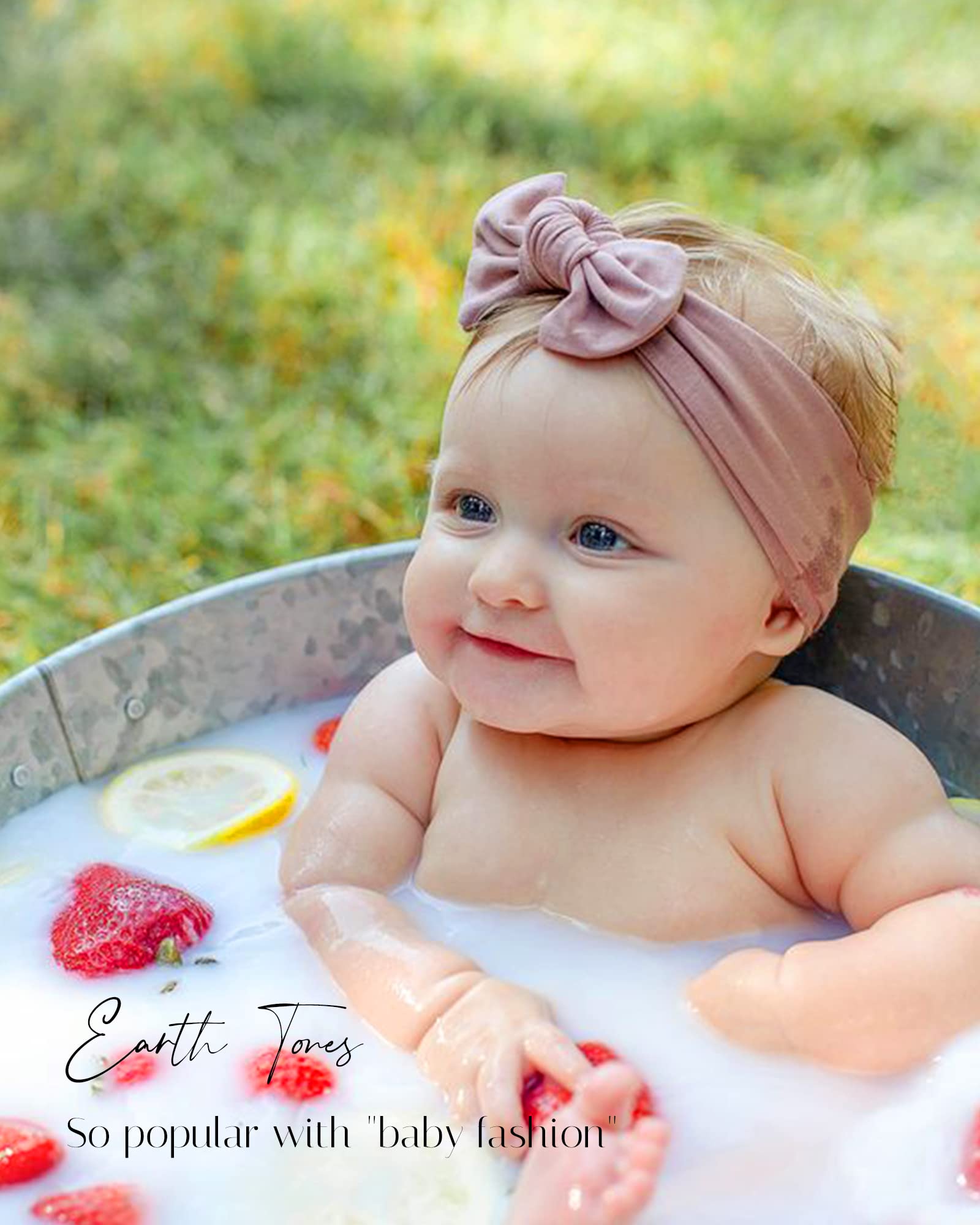 Jollybows photography-ready headbands enhance baby portraits with style.