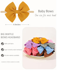 Jollybows soft twill bows add gentle comfort to outfits.