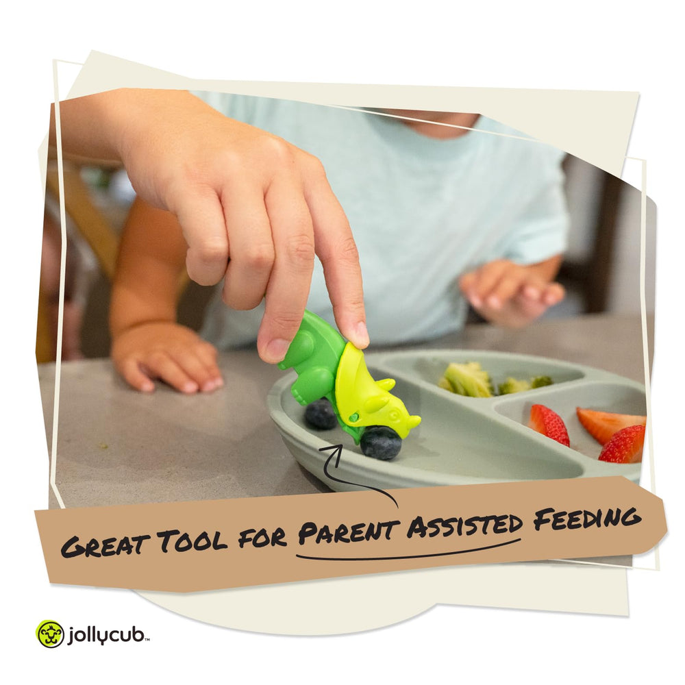 JollyCub dino chomperware dishwasher-safe icon signals easy cleanup