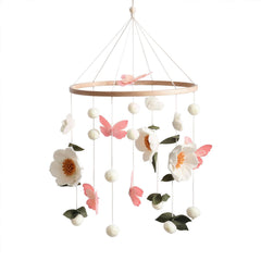 JolyRolyPal baby crib mobile in floral design for soothing, visual engagement.