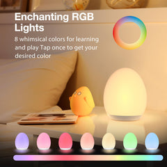 JolyWell egg night light with memory color setting simplifies bedtime lighting.