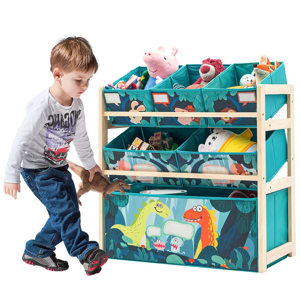 Jomifin organizer is easy to assemble and fits playrooms.