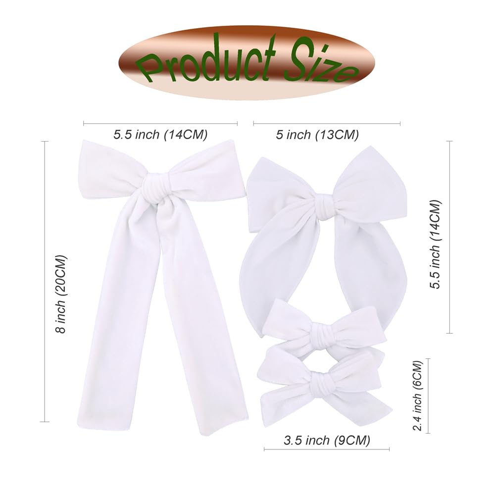 Jomila knot velvet bow ideal for ponytails and bangs