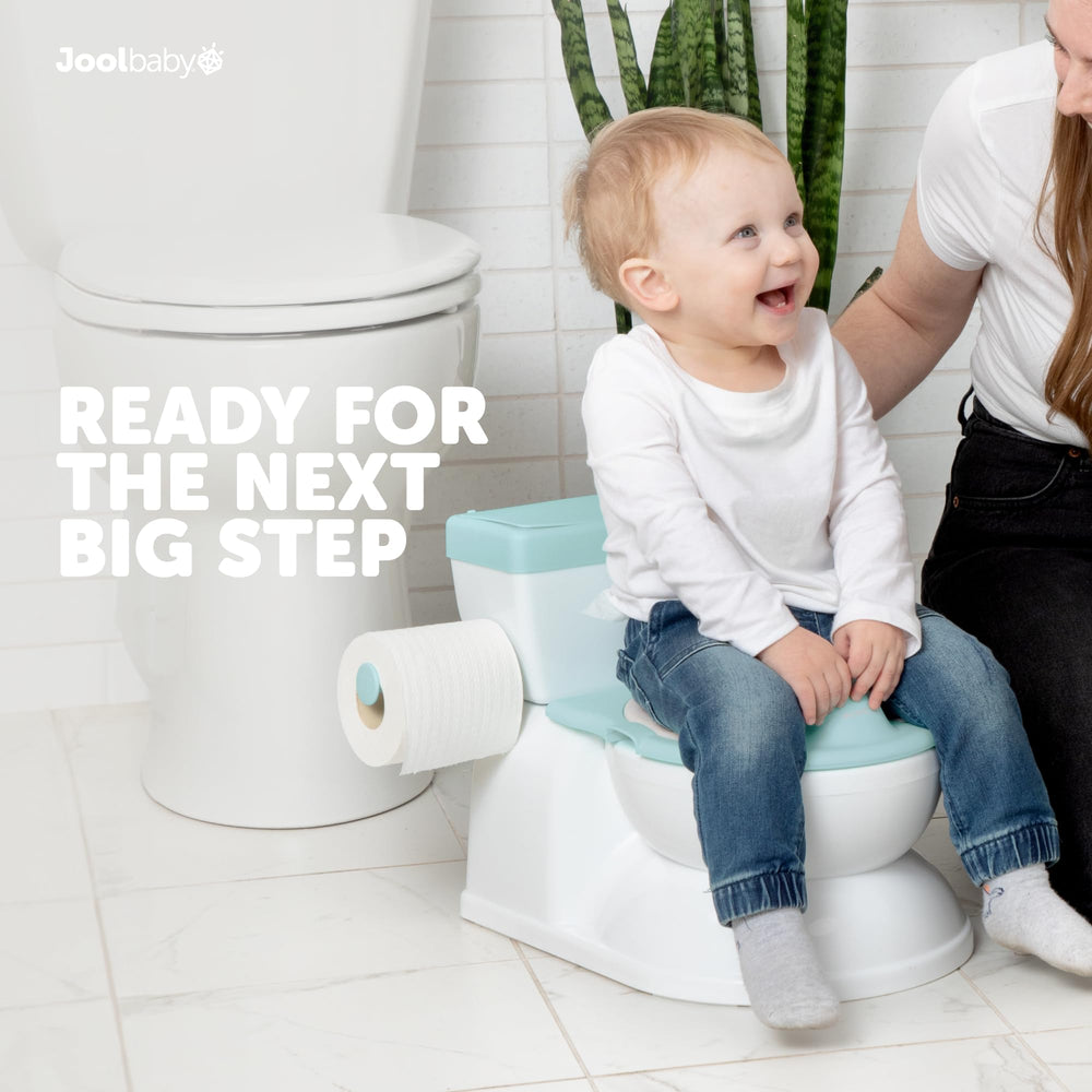 Jool Baby 2-in-1 potty chair transitions to a regular toilet seat.