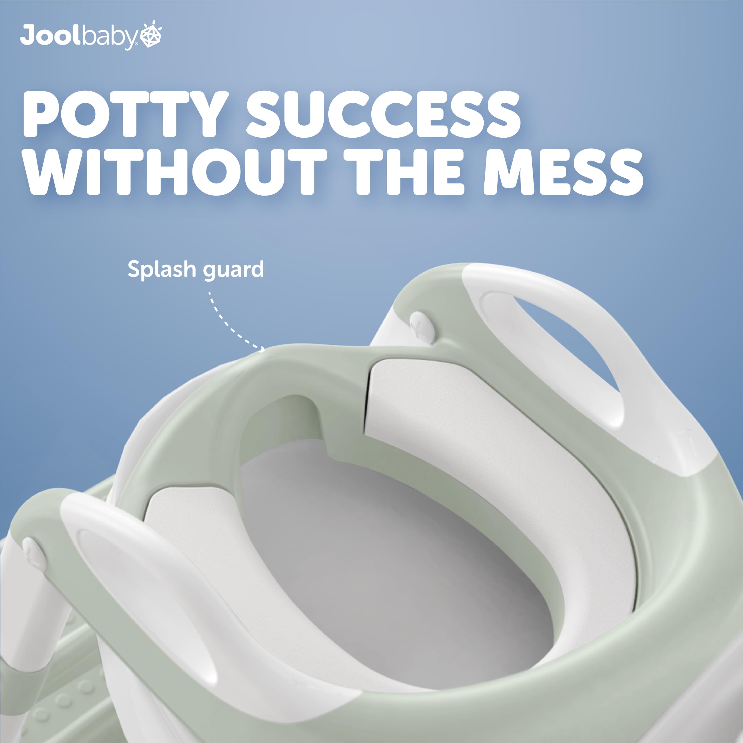 Jool Baby adjustable height fits most toilets for growing children.