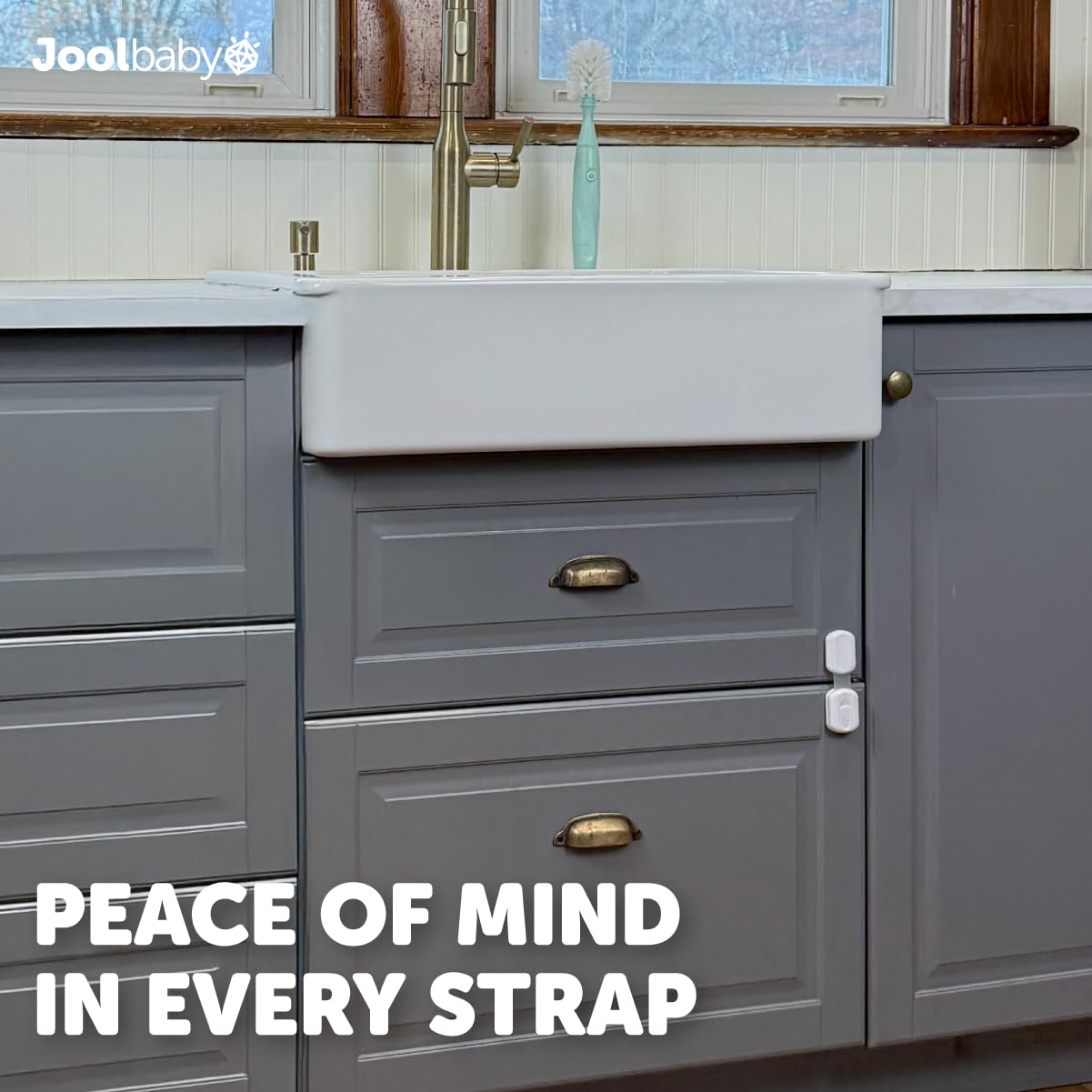 Jool Baby adhesive-installation demonstrates strong 3M bonding for quick setup.