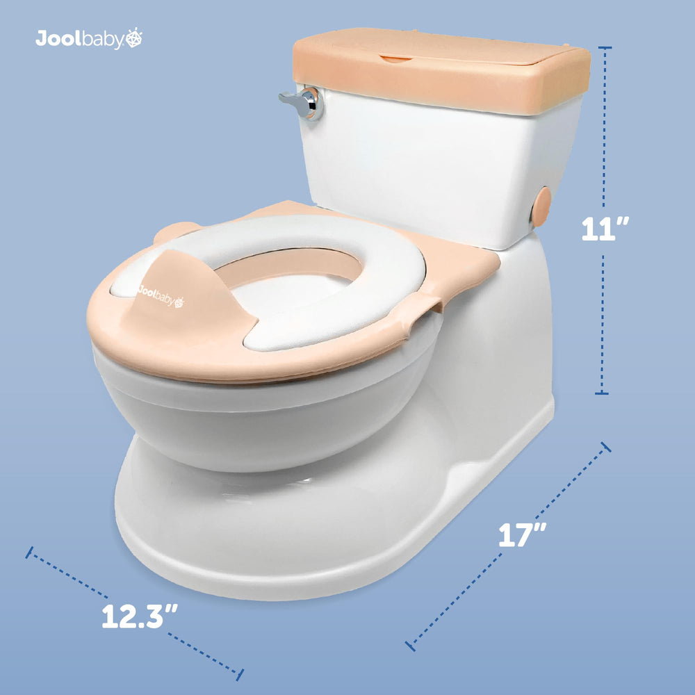 Jool Baby potty includes flushing sounds to capture attention.