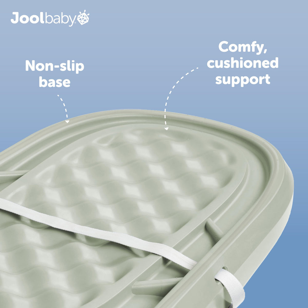 Large 30.5 by 16 inch surface fits growing infants.