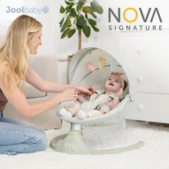 Jool Baby Nova Swing Bluetooth speaker for ambient baby-friendly music.