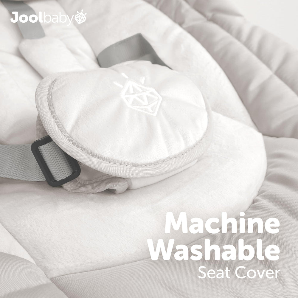 Remote control enables easy adjustments while baby rests.