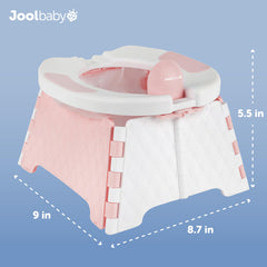 Jool Baby travel bag with portable potty for convenient storage on the go