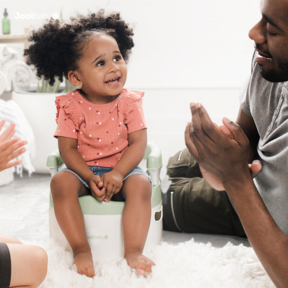 Jool Baby potty chair Sage is lightweight yet sturdy for daily toddler use.