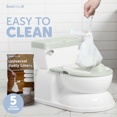 Jool Baby potty includes five disposable liners for easy cleanup.