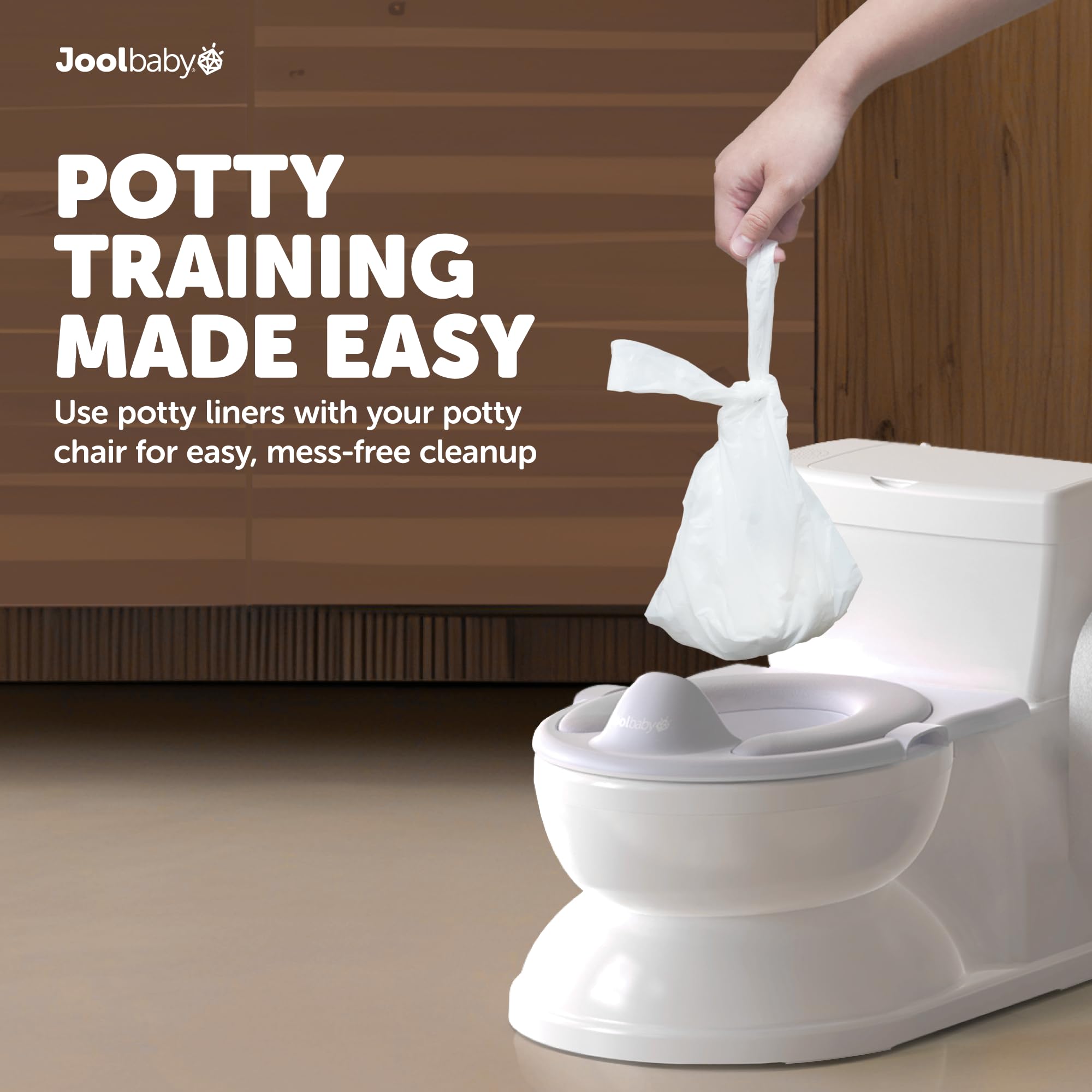 Jool Baby liners designed for travel-friendly potty moments.