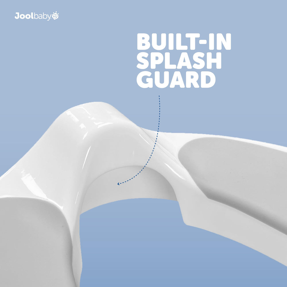 Jool Baby potty seat non-slip bottom keeps it in place for safety.