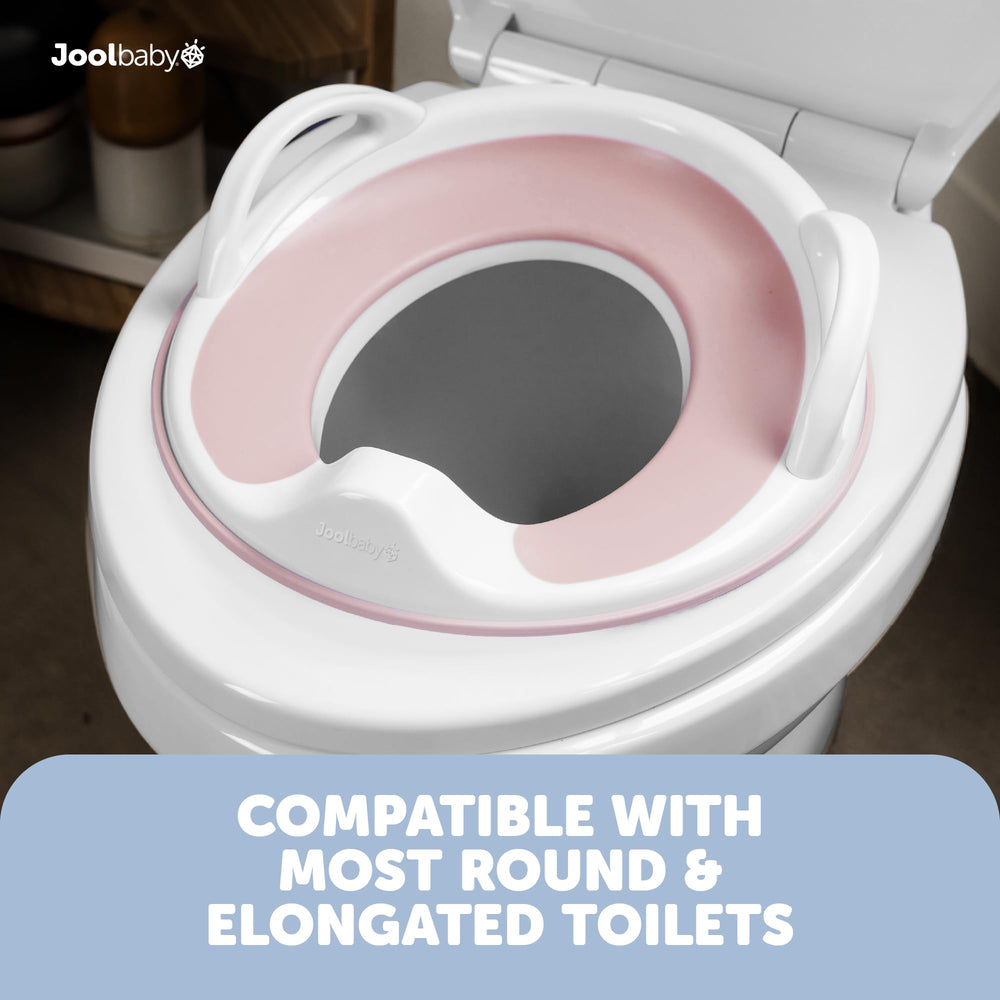 Jool Baby Potty Seat storage hook provides convenient between-use hanging.