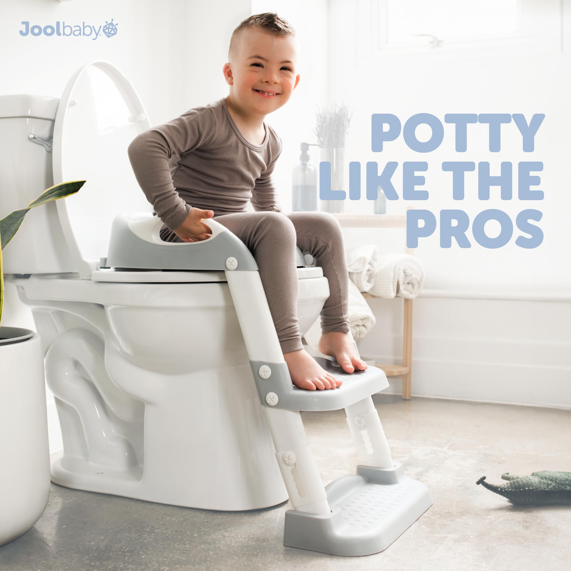 Jool Baby potty training seat lightweight design, easy to move between rooms