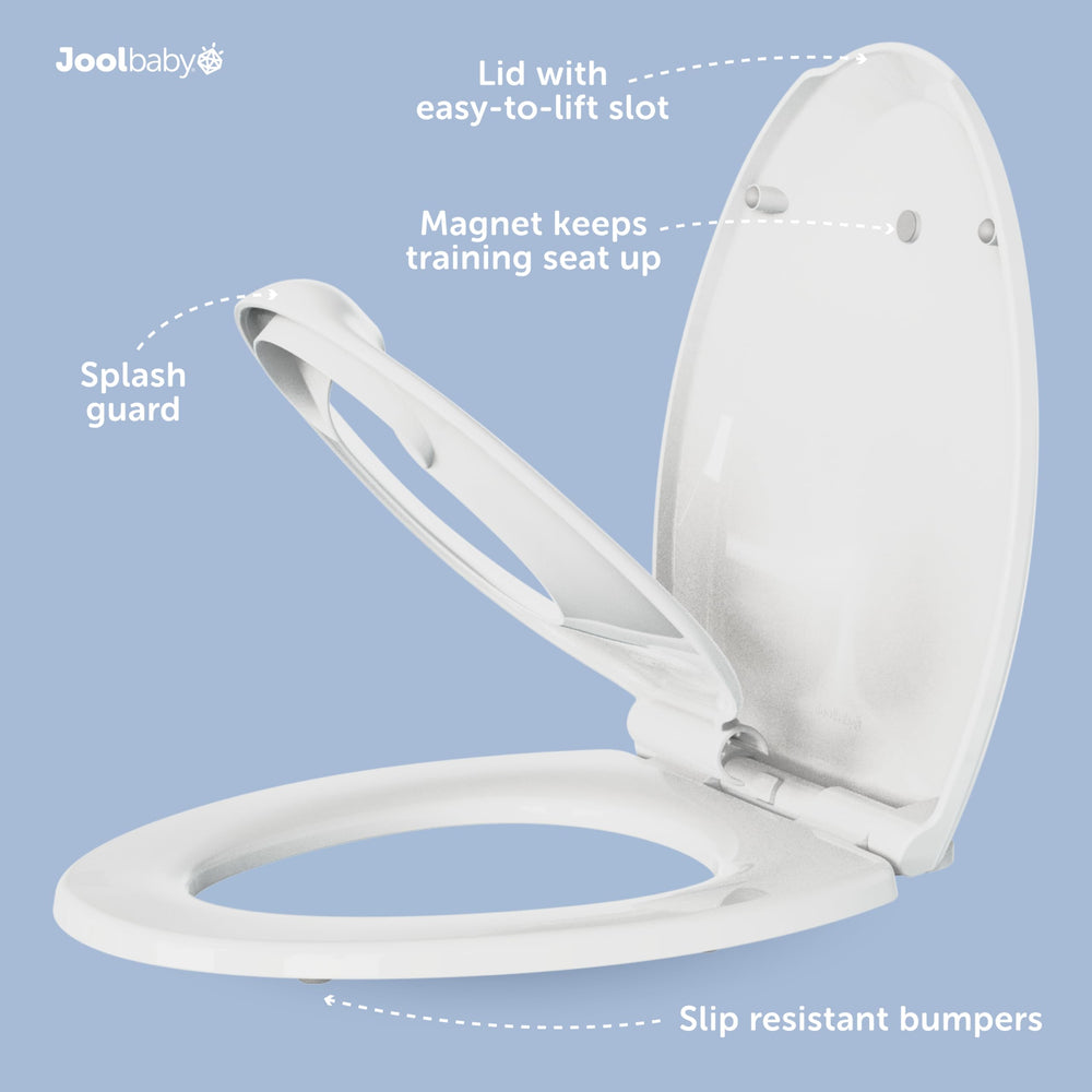 Jool Baby Quick Flip removable potty attachment for easy cleanup