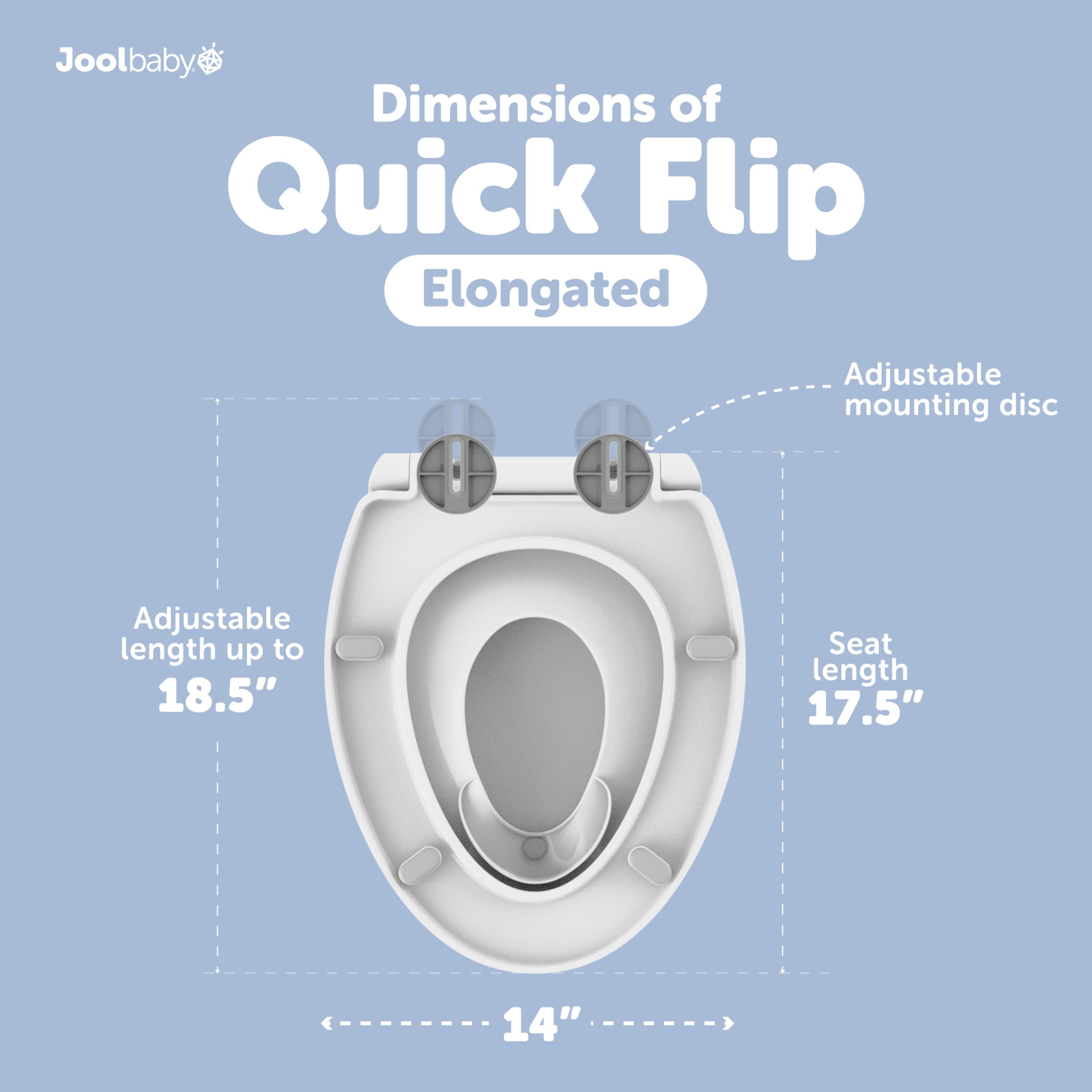 Jool Baby Quick Flip slow-close lid for quiet, pinch-free closing