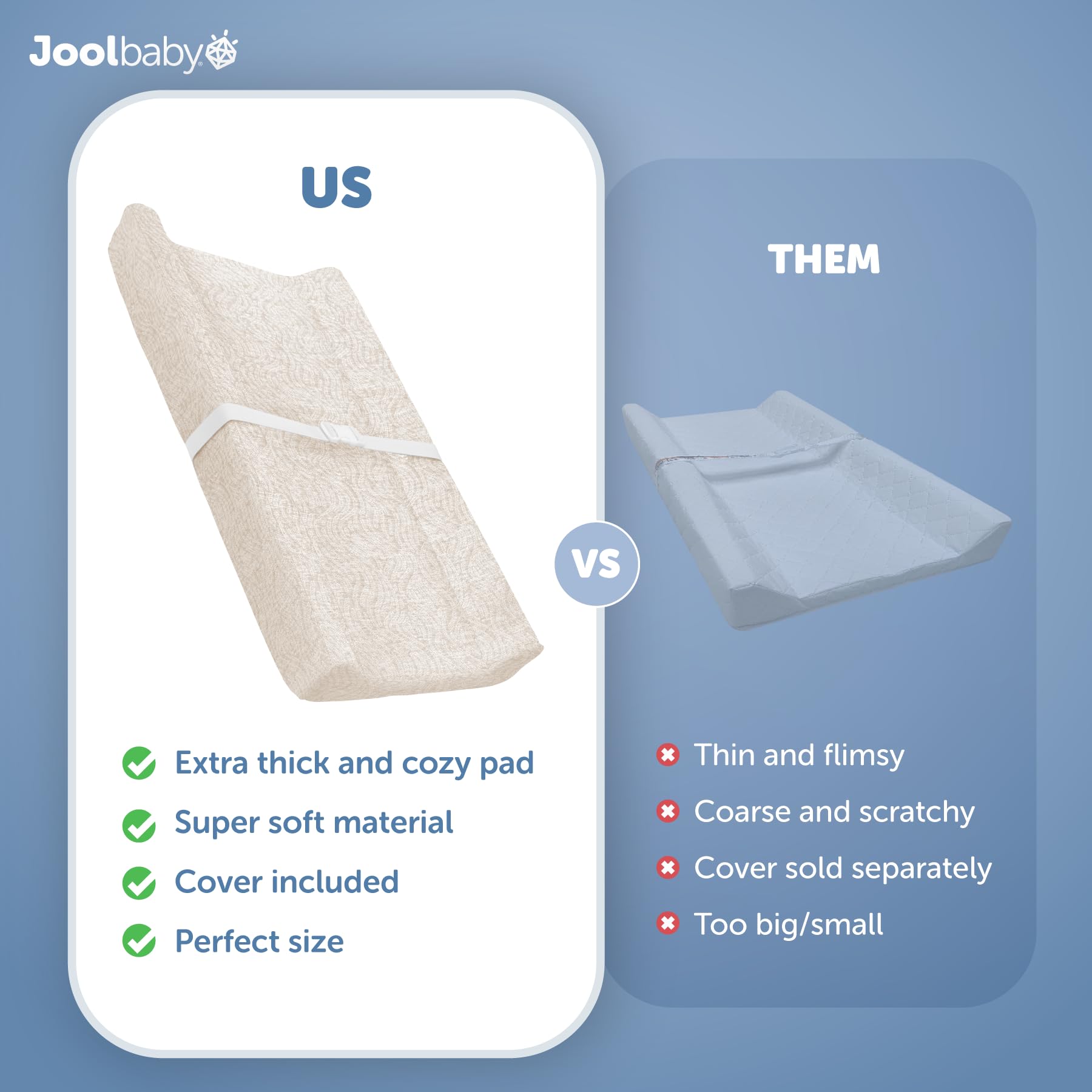 Jool Baby Serenity contoured sides with a safety strap for stability.