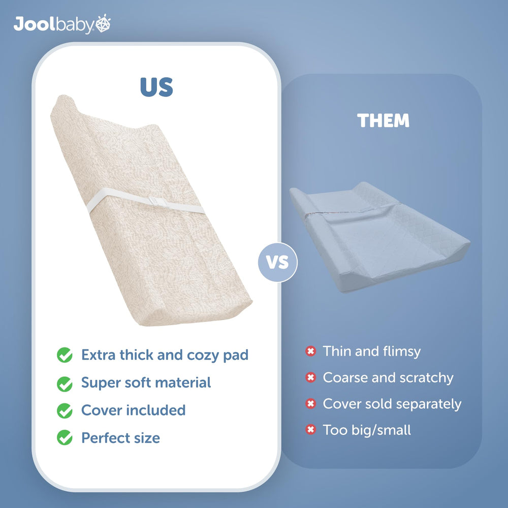 Jool Baby Serenity contoured sides with a safety strap for stability.