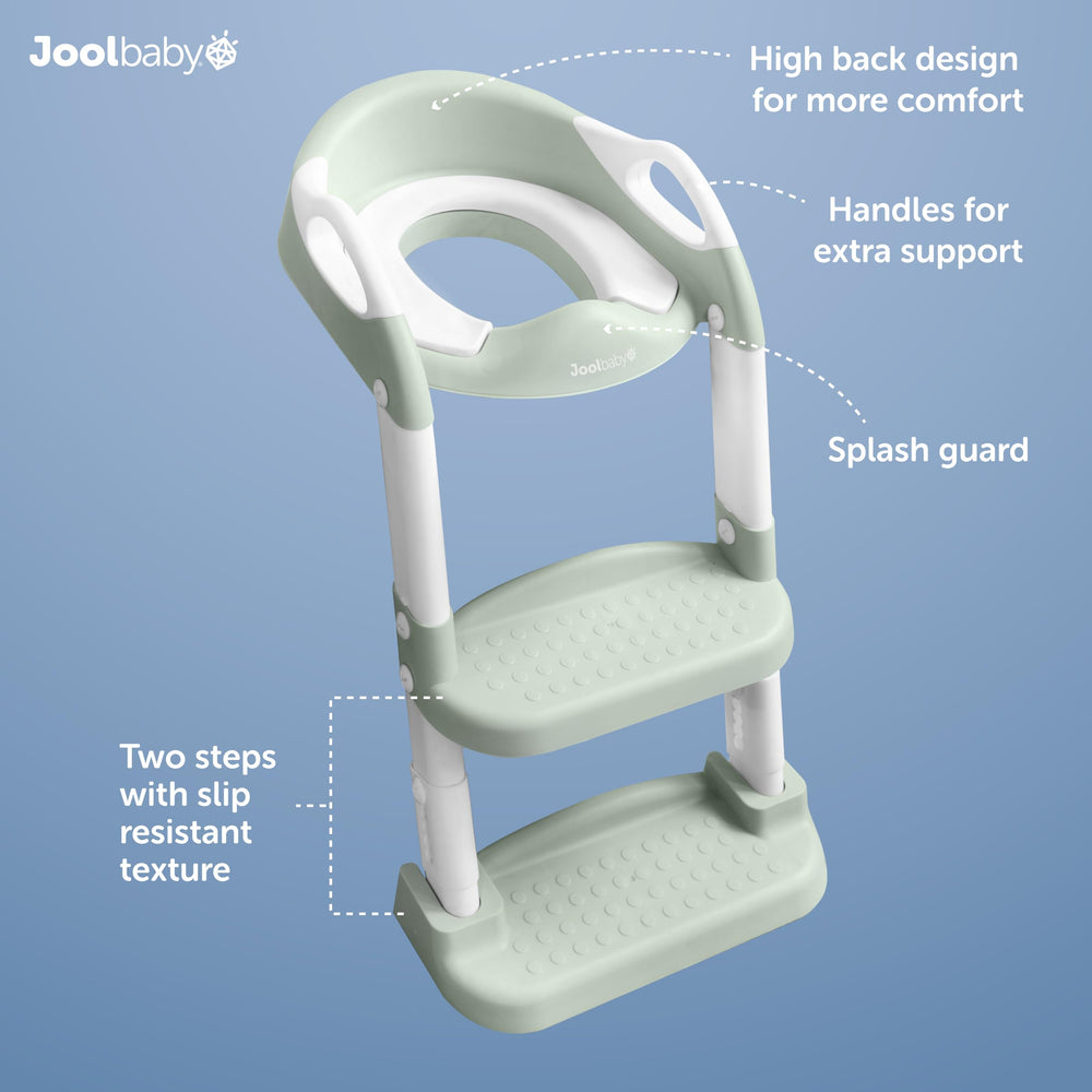 Jool Baby sturdy side handles provide secure grip and balance.
